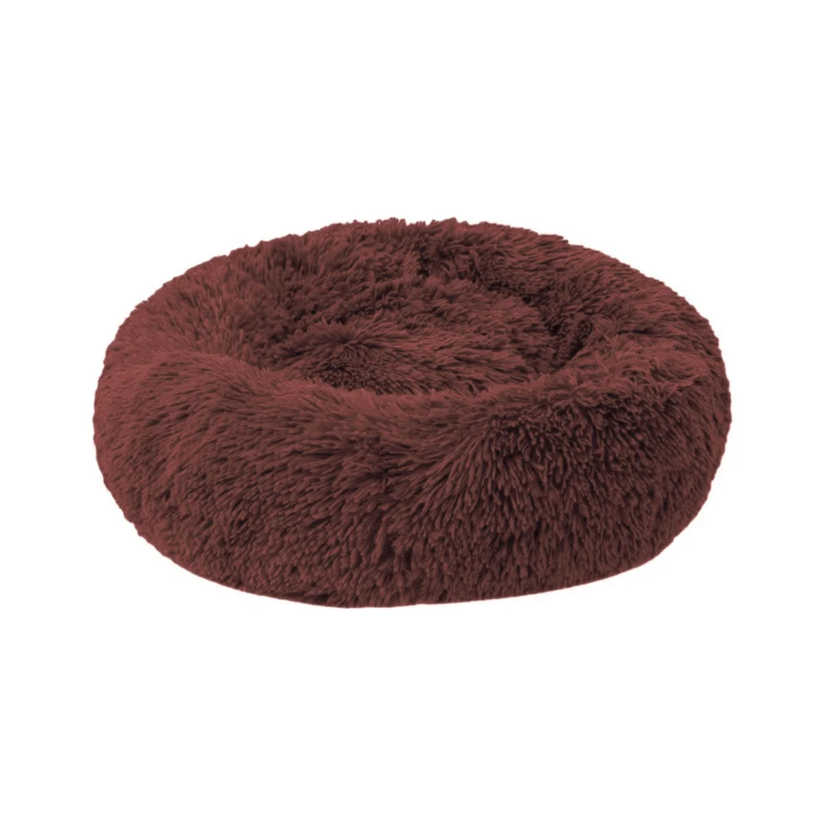 Pandi Cama Redonda de Felpa Peluda Antiestrés para Mascotas 70x70 cm – Chañares Pet Shop Concepción