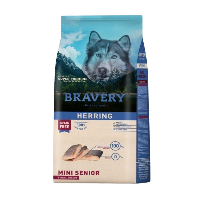 Bravery Herring Mini-Senior Alimento Para Perros 2 kg.