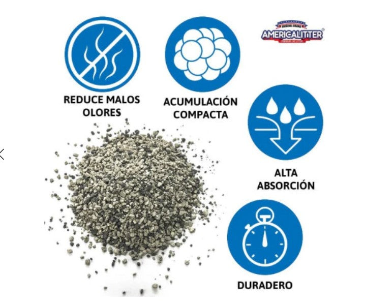 ARENA DE GATO AMERICA LITTER 7 y 15 kg. Arena Sanitaria para Gatos🐈