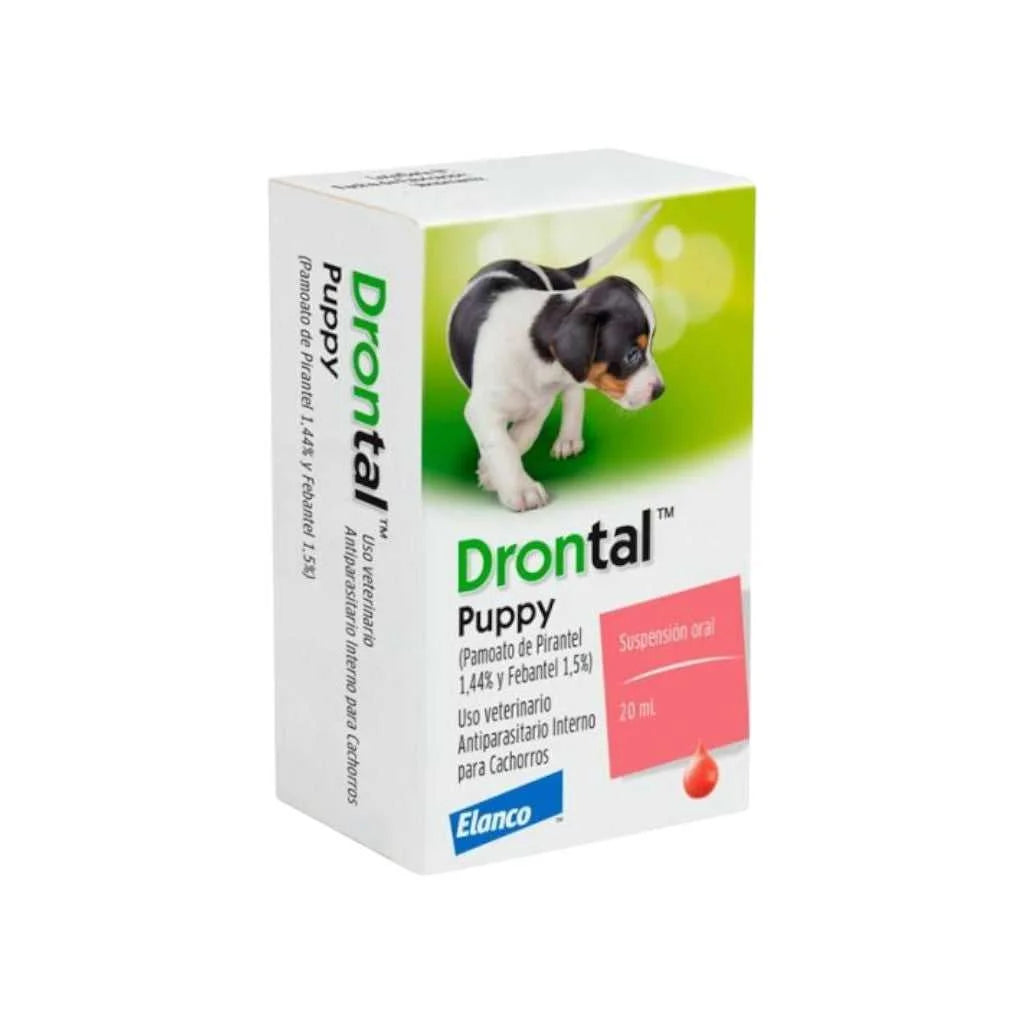 Elanco Drontal Puppy Suspensión Antiparasitaria para Cachorros 20ml – Desparasitante de Amplio Espectro contra Nematodos, Desparasitación Interna Eficaz y Segura