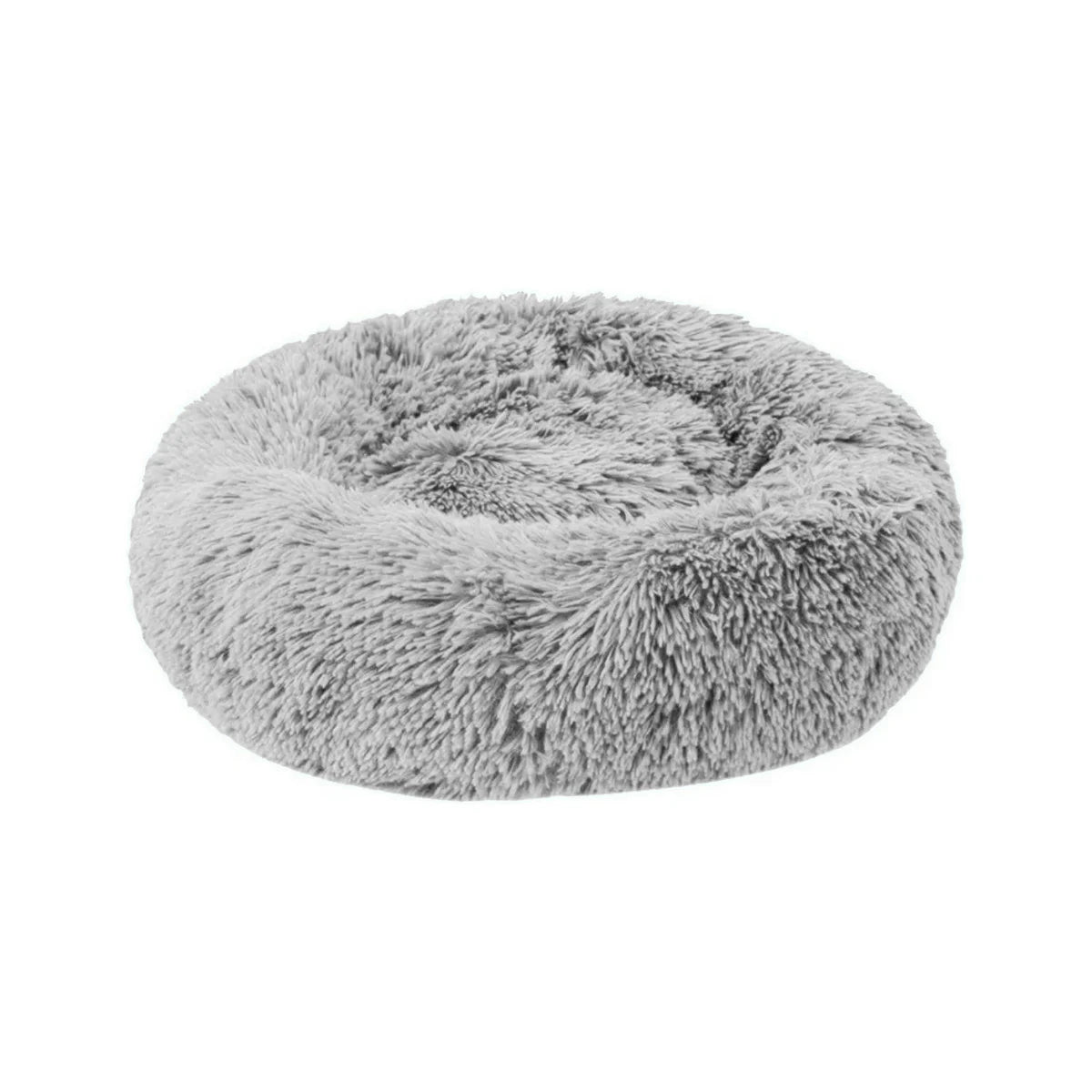 Pandi Cama Redonda de Felpa Peluda Antiestrés para Mascotas 70x70 cm – Chañares Pet Shop Concepción