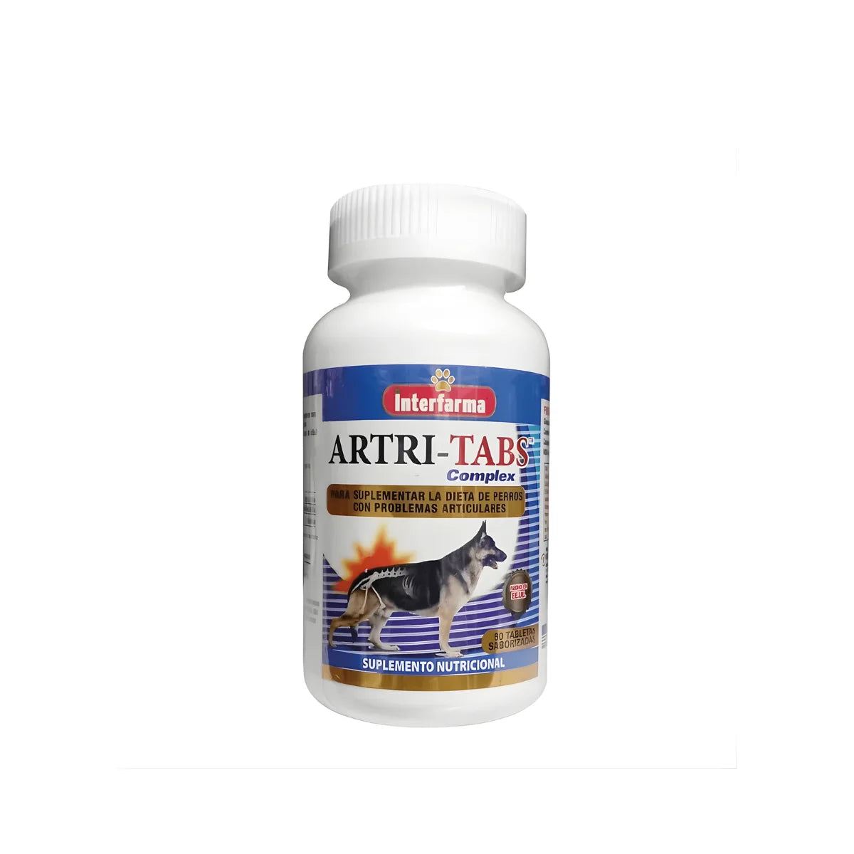 Interfarma Artri-Tabs Complex Suplemento Condroprotector 60 Tabletas Saborizadas – Chañares Pet Shop Concepción
