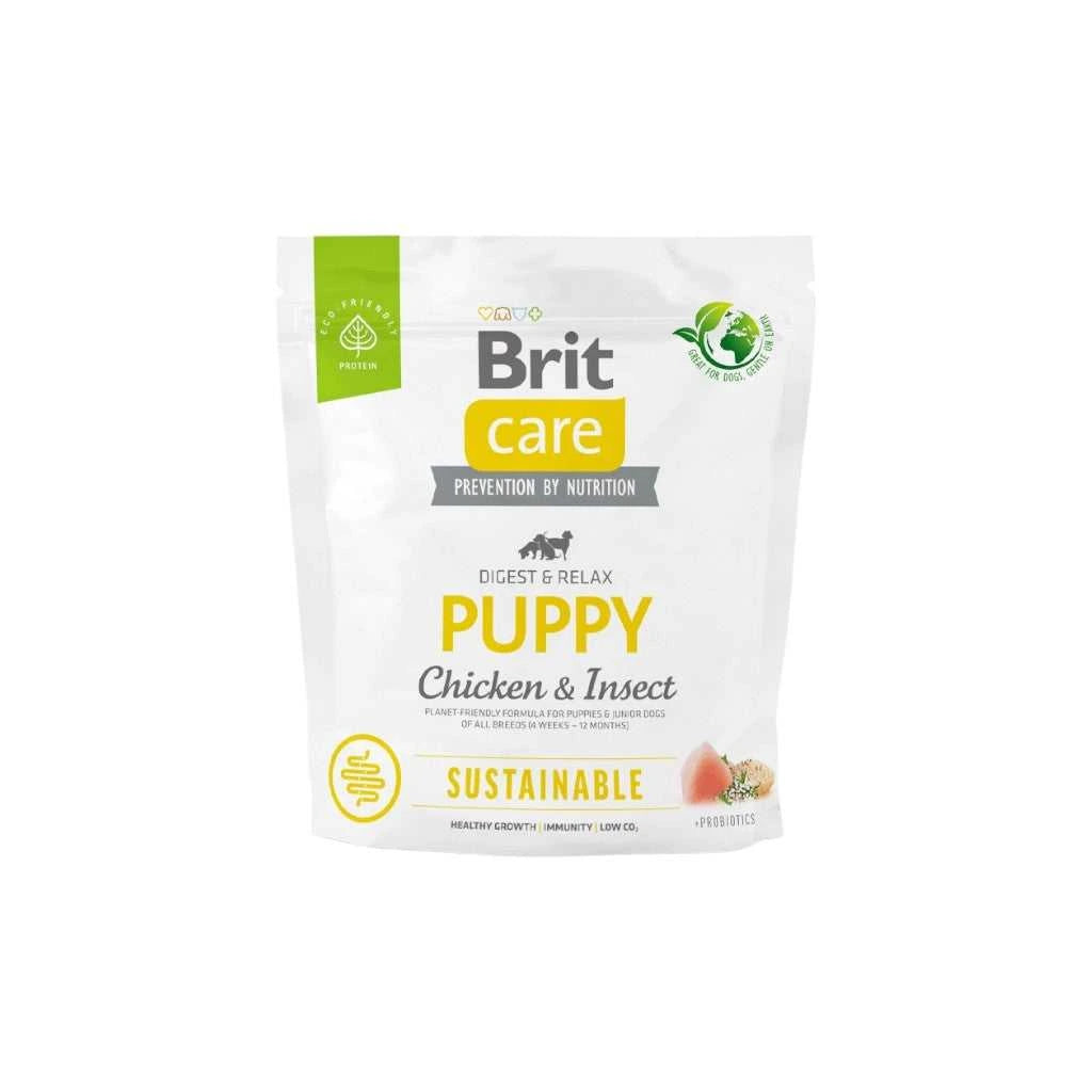 Brit Care Puppy Sustainable para Perros Cachorros [4 semanas - 12 meses] 3kg – Alimento Ecológico con 35% Menos Impacto Ambiental, Digestión Sensible y Desarrollo Muscular Saludable