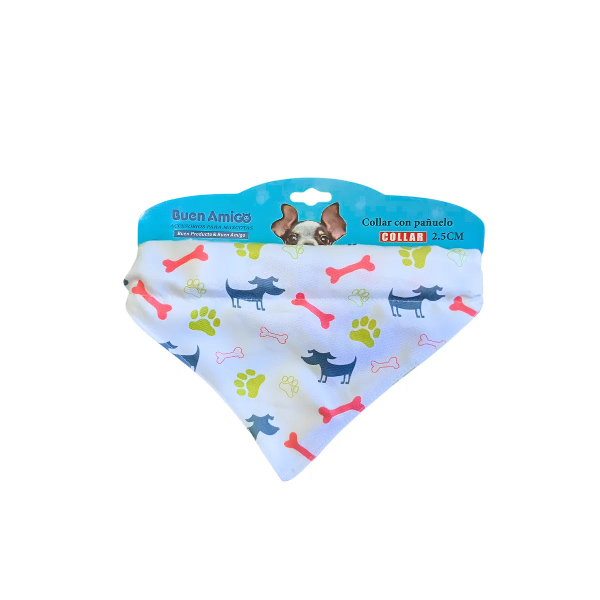Buen Amigo Collar con Pañuelo para Perros Talla L 45 cm – Chañares Pet Shop Concepción