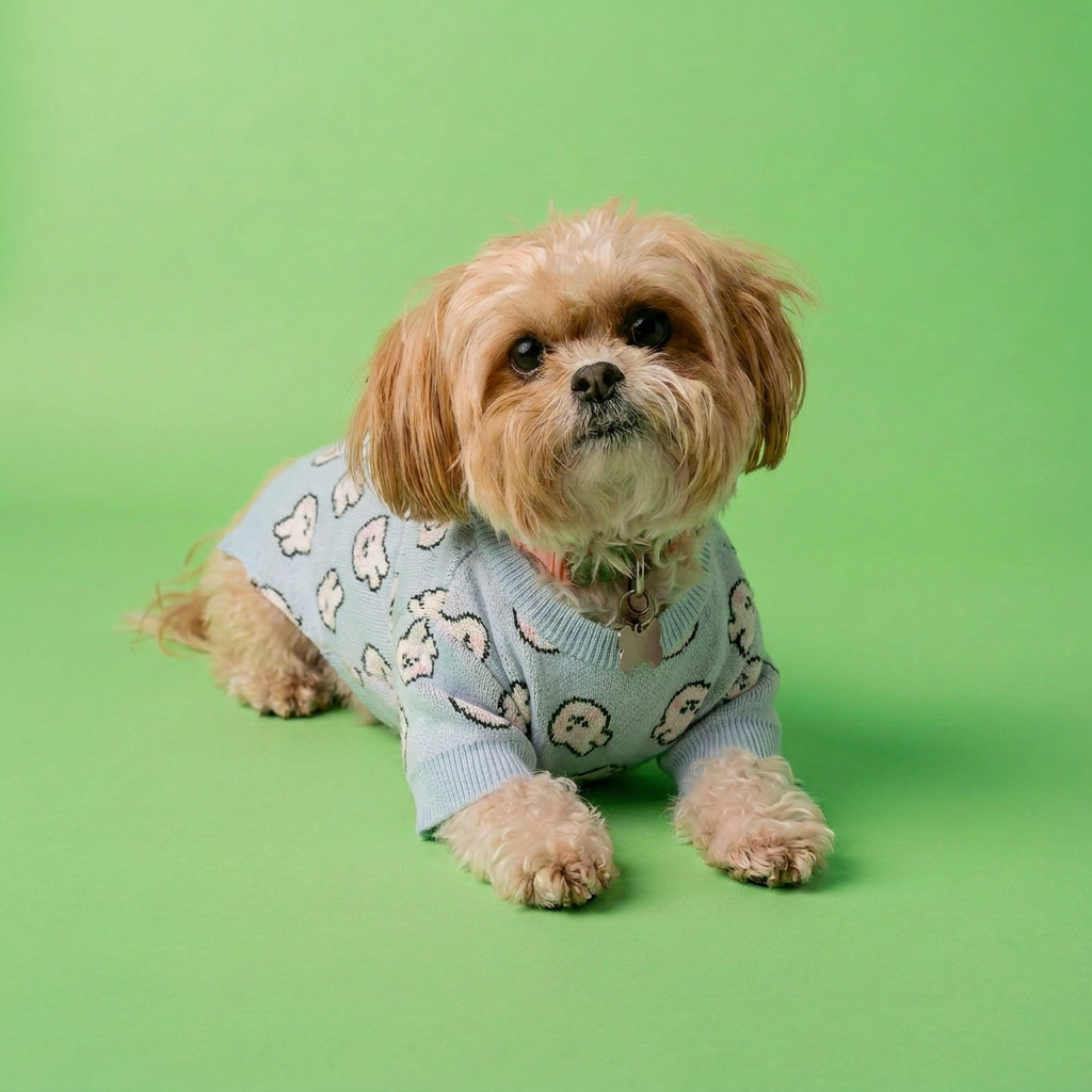 Chaleco Conejos Gris Lomitos para Perro Pequeño