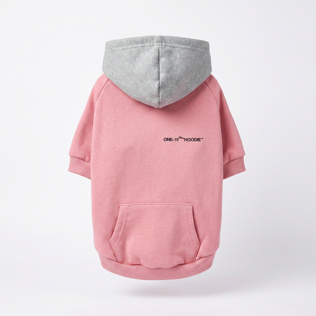 Hoodie Rosado Lomitos para Perro Pequeño