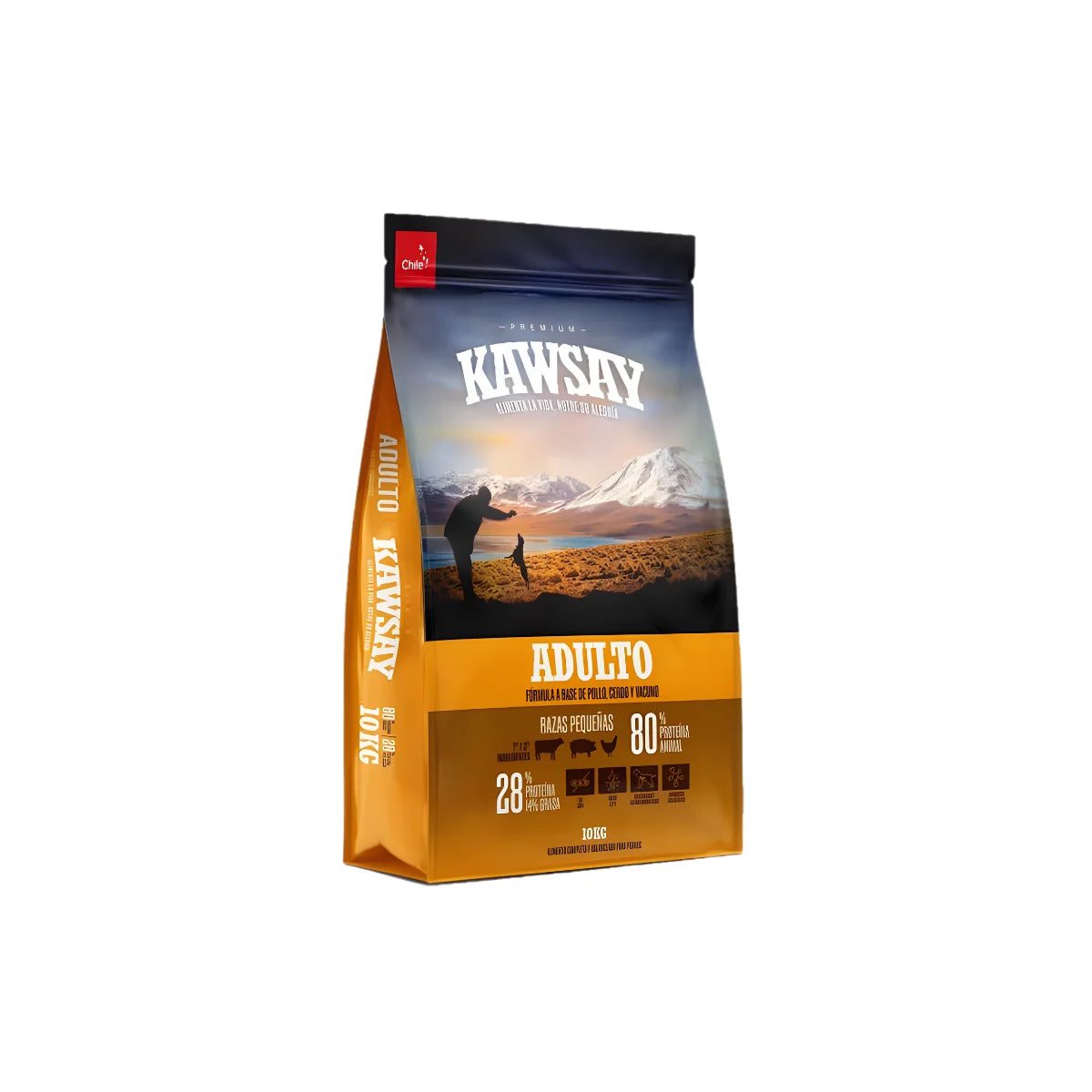 Kawsay Alimento para Perros Adultos Razas Pequeñas, 10 kg – Croqueta Pequeña, Proteínas Múltiples y Articulaciones Fuertes