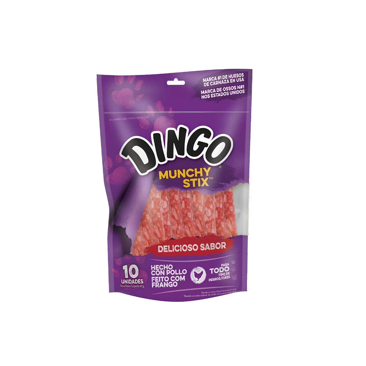 Munchy Stix de Pollo – Deliciosos Snacks para Perros Adultos Si buscas un Premio sabroso y nutritivo para tu perro, los Munchy Stix de Pollo son la opción ideal. Con su irresistible sabor a pollo y carnaza, estos snacks están diseñados para satisfacer incluso a los paladares más exigentes de perros medianos y grandes. No esperes más para consentir a tu mascota. Hazte con los Munchy Stix de Pollo y transforma sus momentos de recompensa en una experiencia deliciosa. Estos snacks son perfectos para el entrenam