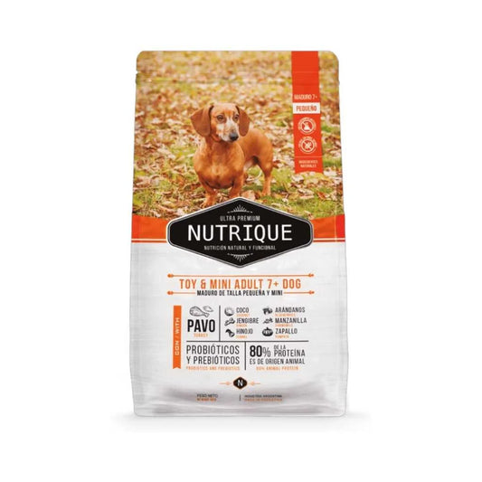 VitalCan Nutrique Senior para Perros Mayores (7+ años) de Raza Pequeña, Toy & Mini, 3kg – Salud Dental con Hexametafosfato, Función Cognitiva con DHA/EPA y Digestión con Probióticos + Blend Herbal