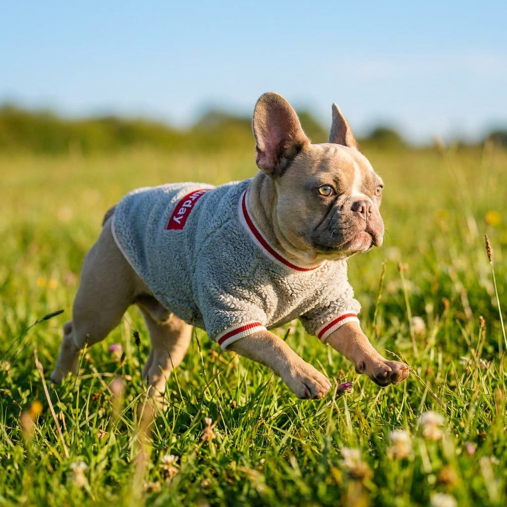 Polera Peludo Saturday Gris Lomitos para Perro Pequeño