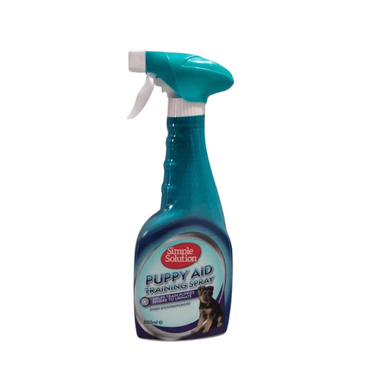 Simple Solution Puppy Aid Spray de Entrenamiento para Cachorros 500 ml – Guía a tu Perro a Orinar en el Lugar Correcto y Reduce el Tiempo de Entrenamiento.