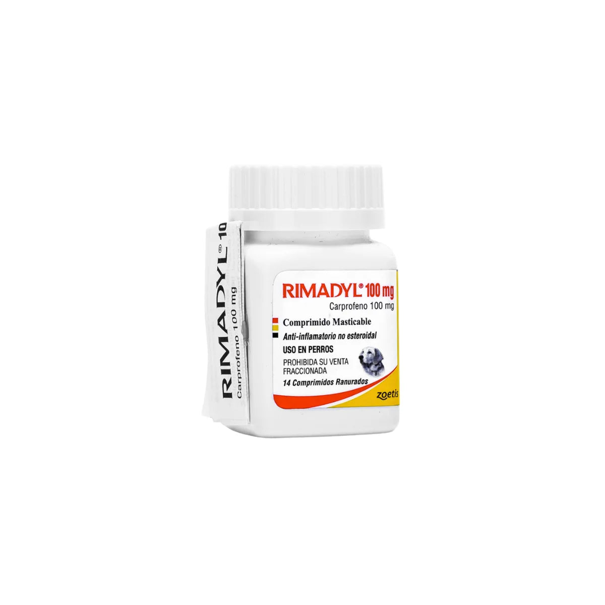 Zoetis Rimadyl Analgésico para Perros 100 mg – Carprofeno para Osteoartritis y Dolor Postquirúrgico en Tabletas Masticables Palatables.