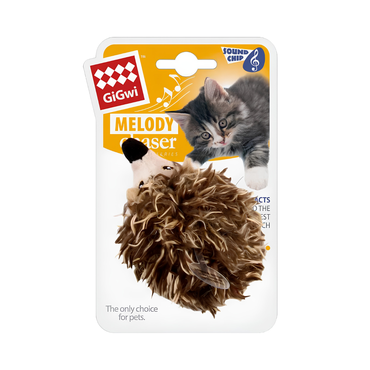 Es un juguete divertido que se activa el sonido con el tacto, permite satisfacer la necesidad instintiva de caza. Ayuda a mantener a tu mascotita activa y mentalmente estimulada. Los gatos tienen una capacidad auditiva mucho mayor que el de los humanos, siendo capaces de oír sonidos muy débiles y lejanos. La línea de juguetes está diseñada con sonidos realistas de insectos y animales pequeños con el fin de captar la atención de los gatos e incentivarlos a realizar ejercicio. Todos los juguetes Melody Chaser