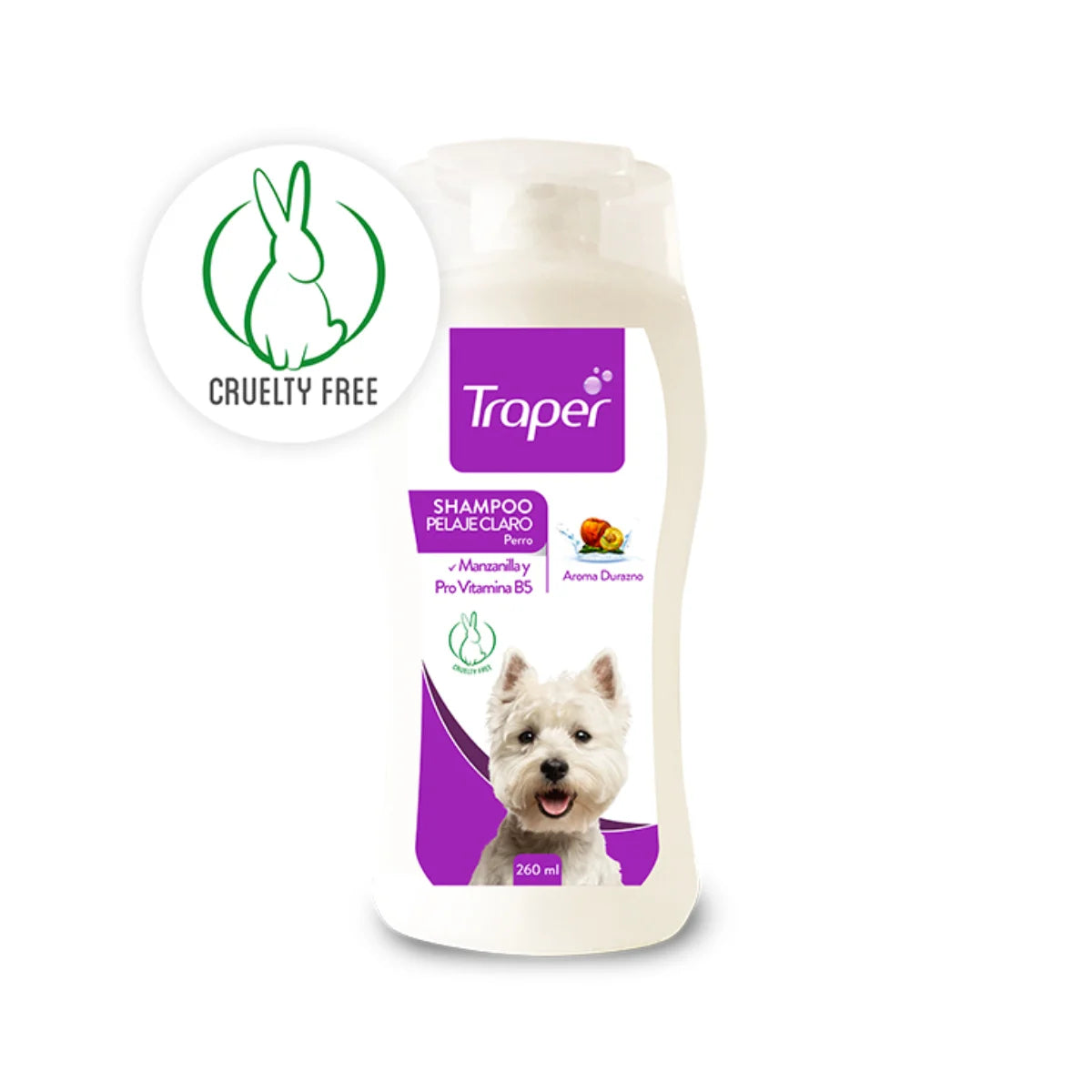 Traper Shampoo para Perros Variedades 260 ml – Fórmula con Manzanilla.
