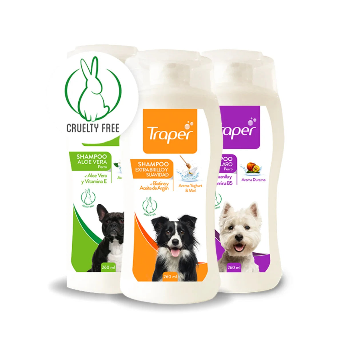 Traper Shampoo para Perros Variedades 260 ml – Chañares Pet Shop Concepción