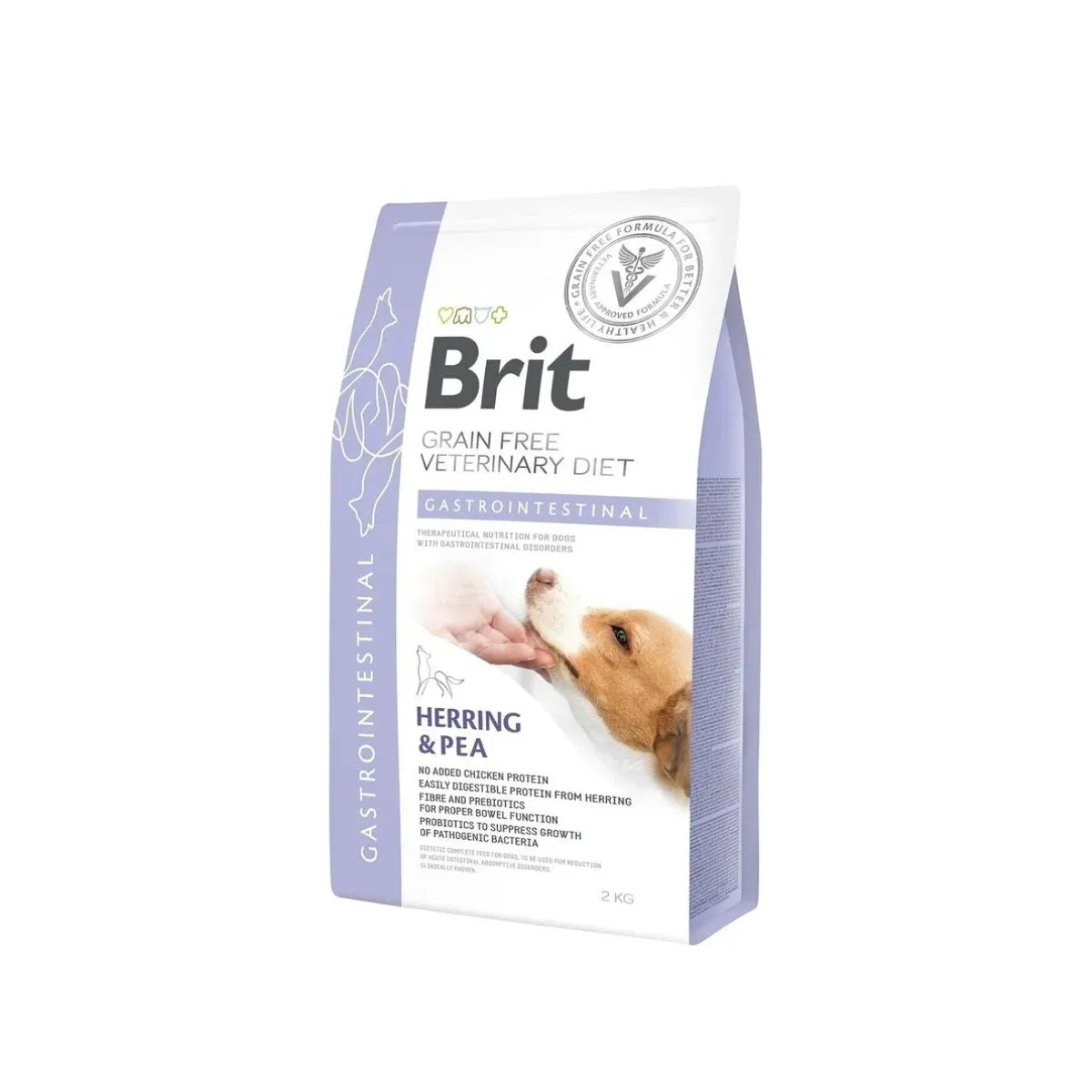 Brit Dieta Veterinaria Gastrointestinal para Perros Adultos, 2kg – Restaura la Salud Intestinal, Reduce Flatulencias y Mejora la Consistencia de Heces con Prebióticos
