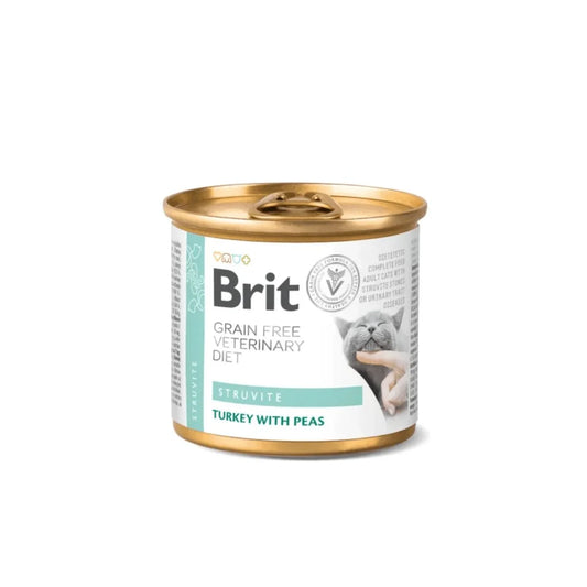 Brit Dieta Veterinaria Struvite Alimento Húmedo para Gatos con Problemas Urinarios, 200g – Disuelve Cristales y Piedras de Estruvita, Previene Cistitis y Cristaluria