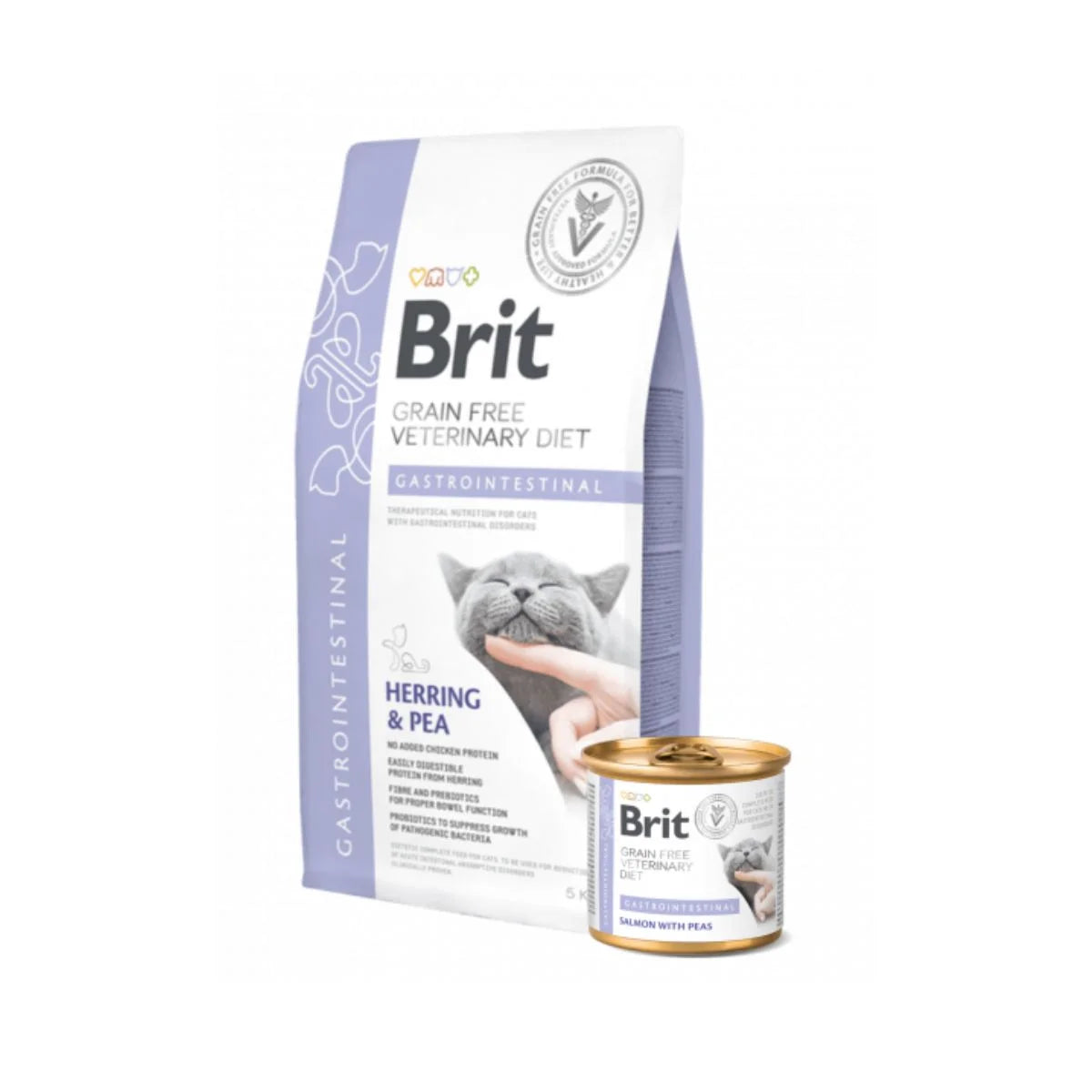 Brit Dieta Veterinaria Gastrointestinal para Gatos con Desórdenes Digestivos, 2kg – Alimento Terapéutico para Diarrea, Vómitos y Sensibilidad Gastrointestinal