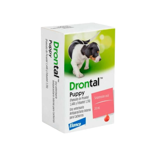 Elanco Drontal Puppy Suspensión Antiparasitaria para Cachorros 20ml – Desparasitante de Amplio Espectro contra Nematodos, Desparasitación Interna Eficaz y Segura