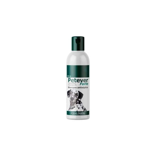 Drag Pharma - Petever Forte Shampoo Antiséptico para Perros 150ml – Elimina Hongos y Bacterias, Alivia la Piel Irritada y Controla el Olor
