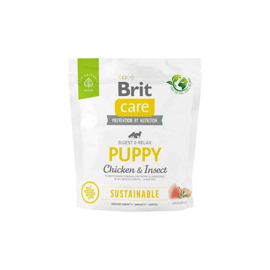 Brit Care Puppy Sustainable para Todas las Razas de Perros Cachorros [4 semanas - 12 meses] 3kg – Alimento Ecológico con 35% Menos Impacto Ambiental, Digestión Sensible y Desarrollo Muscular Saludable