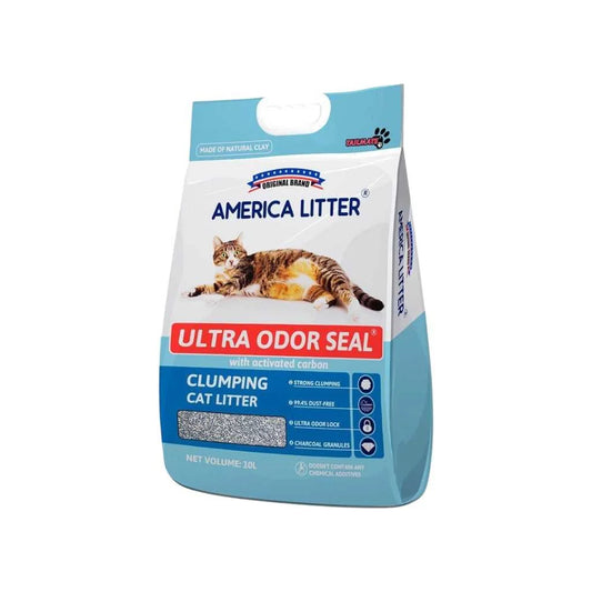 America Litter Ultra Odor Seal Arena Sanitaria Aglutinante para Gatos, 7Kg/15 kg