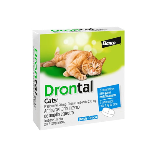 Desparasitante Drontal Hasta 4Kg.  (1 Comprimido) 🐈 – Chañares Pet Shop Concepción