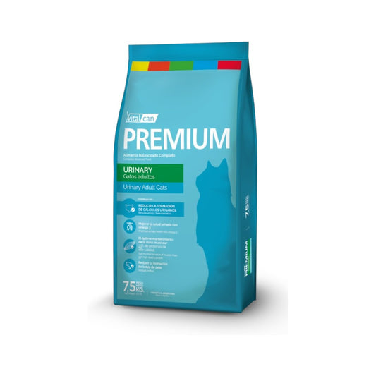 VitalCan Premium Urinary para Gatos Adultos con Problemas Urinarios, 7.5kg