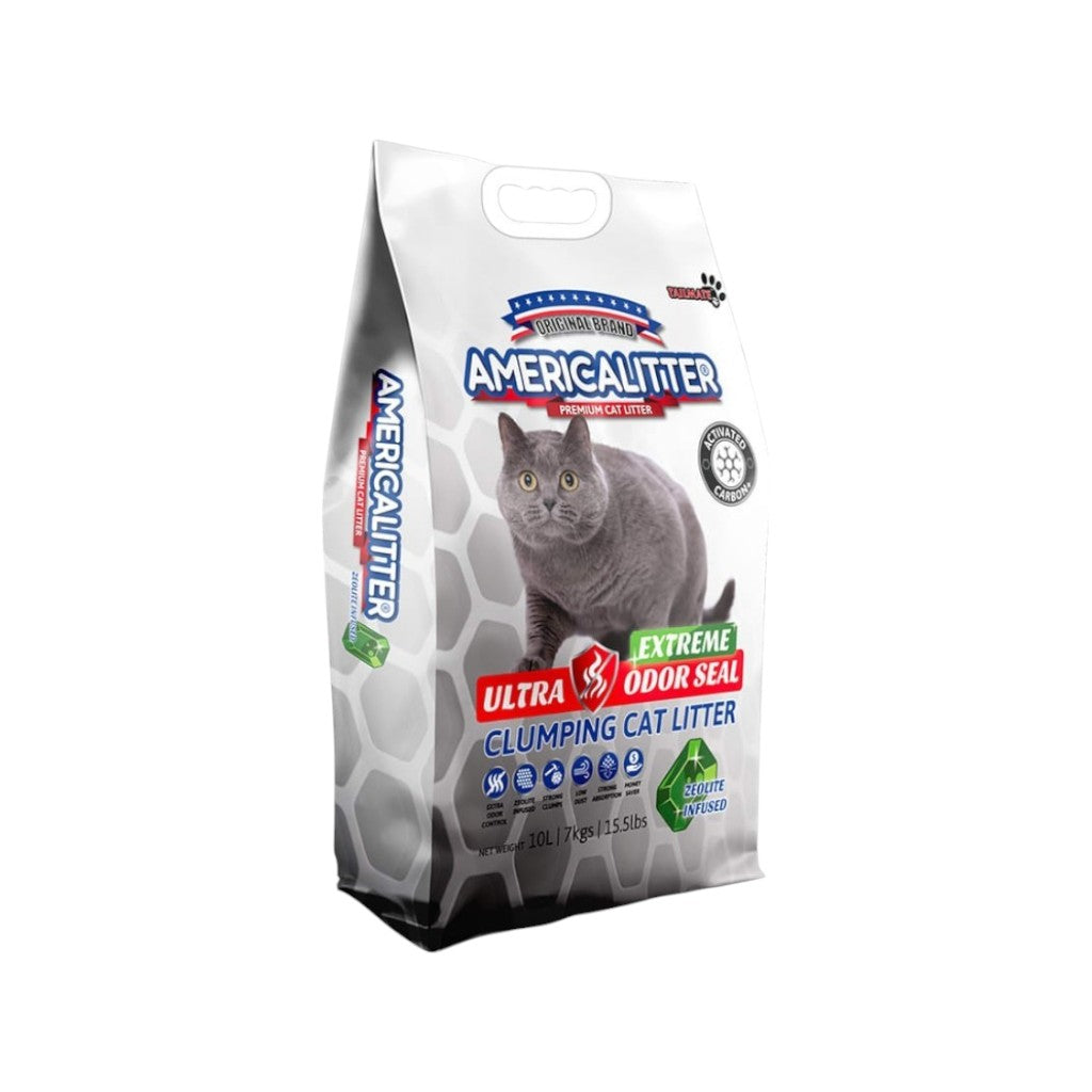 America Litter Ultra Odor Seal Extreme Control de Olores 7 Kg. - Arena Sanitaria para Gatos 🐈
