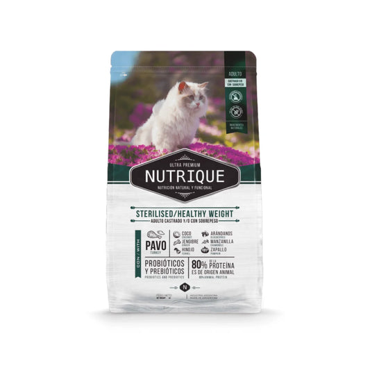 VitalCan Nutrique Healthy Weight Alimento para Gatos Esterilizados Adultos, 2 kg/7.5 kg – Control de Peso, Saciedad y Protección Urinaria.
