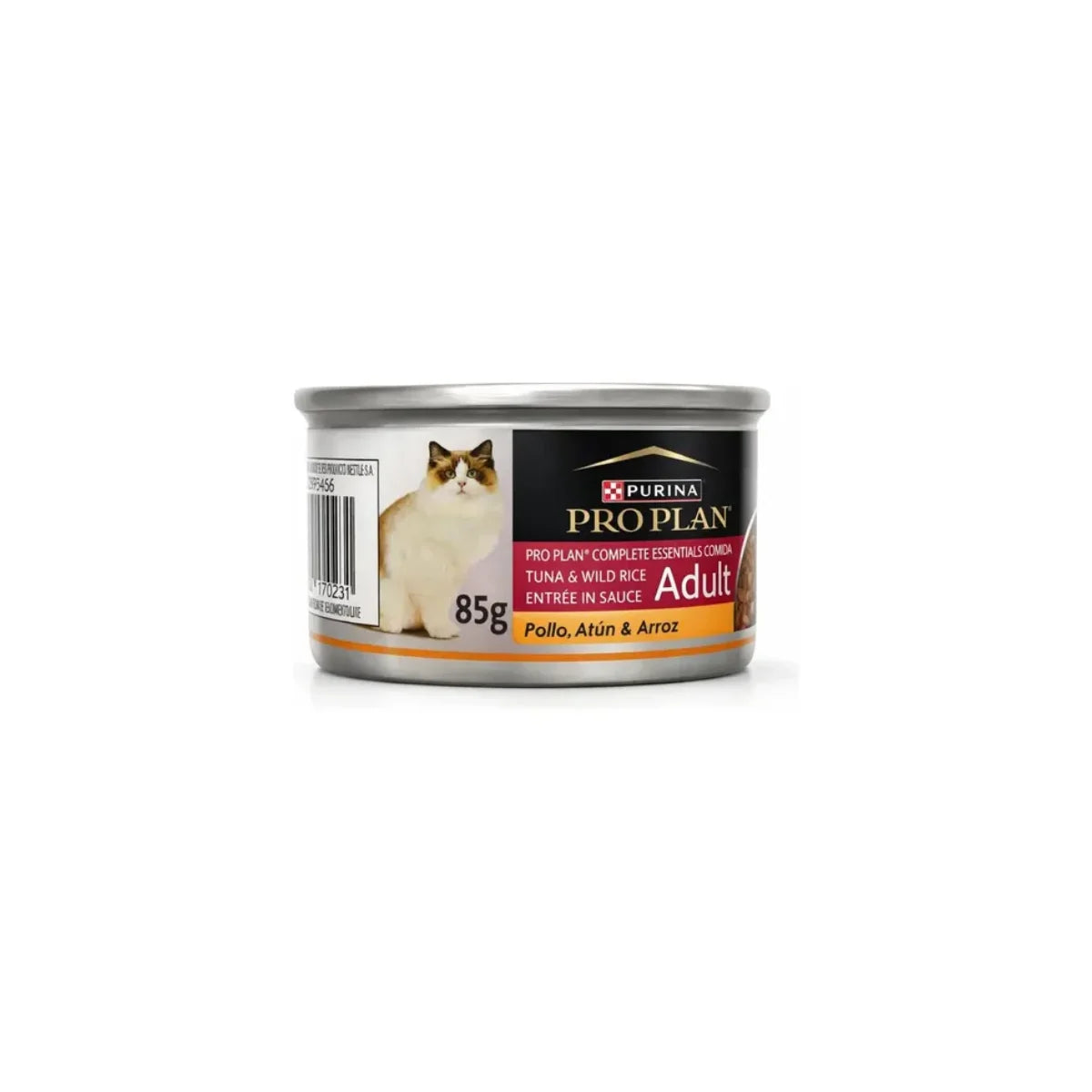 Purina Pro Plan Alimento Húmedo de Pollo, Atún y Arroz para Gatos Adultos 85 g – Con Fibras Prebióticas y Antioxidantes para Digestión, Defensas e Hidratación.